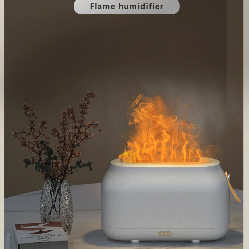 Mini Essential Oil Diffuser, Flame Night Light Diffuser